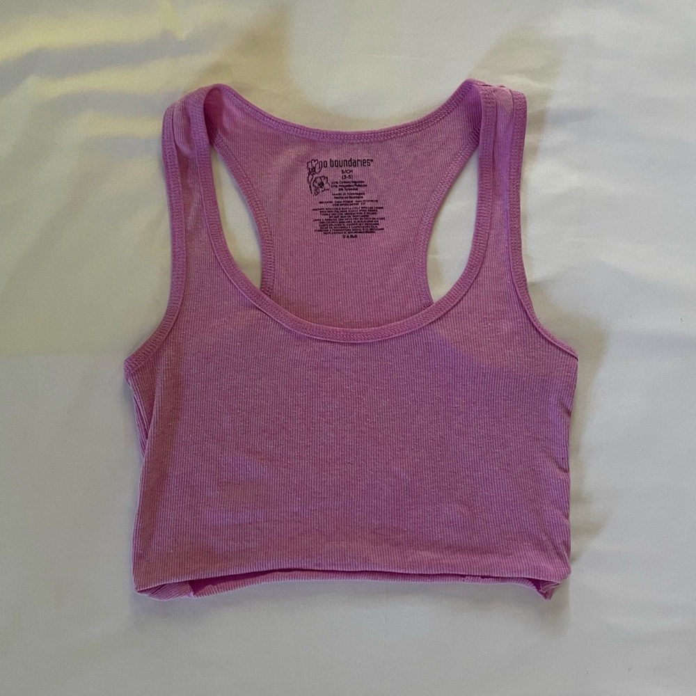 Purple Racerback Crop Top